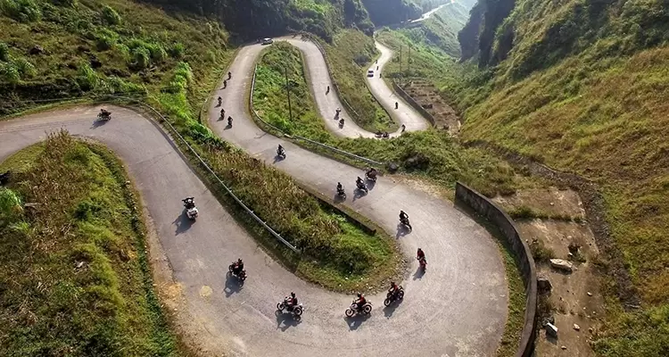 Motor bike in Ha Giang