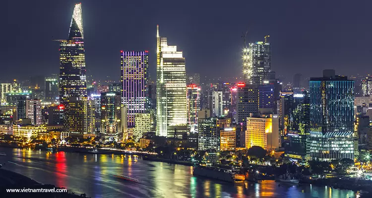 Ho Chi Minh city at night