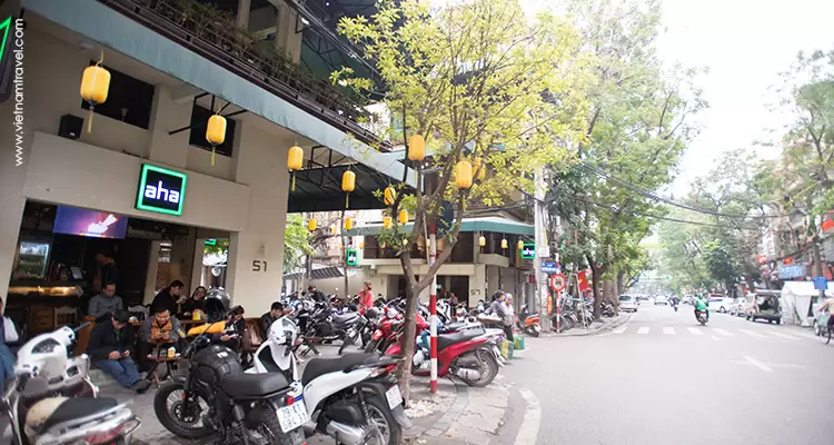 Side walk Often Used as Motorbike Parks