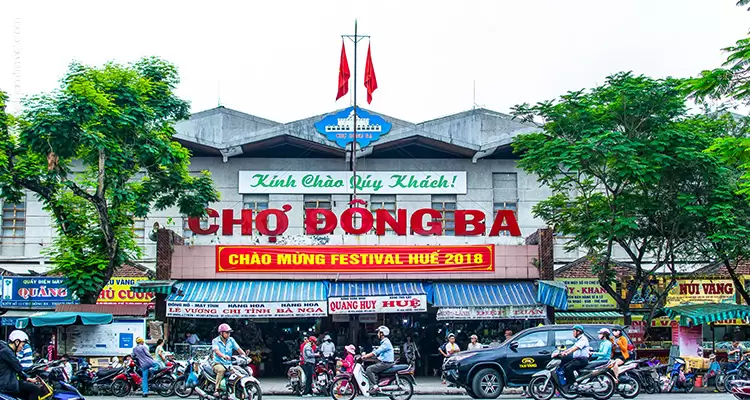 Dong Ba Market - the oldest market in Hue Vietnam