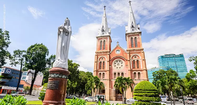 Vietnam-Saigon-Romanesque-Notre-Dame-Cathedral