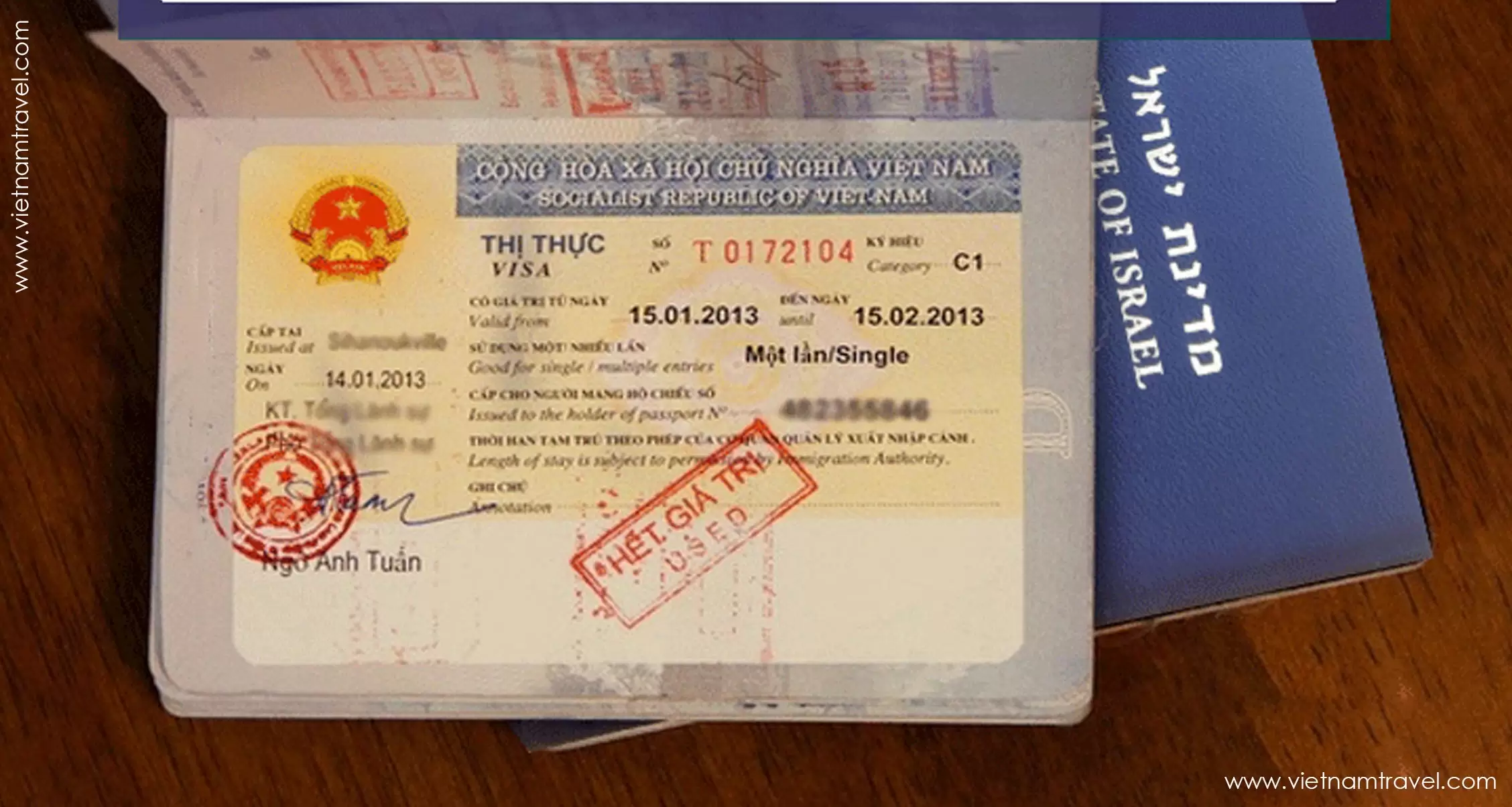 Vietnam Visa for Israeli citizen 