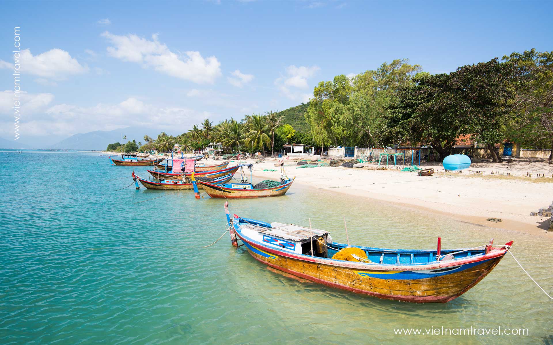 Nhatrang Beach Tran Phu Street View in Summer