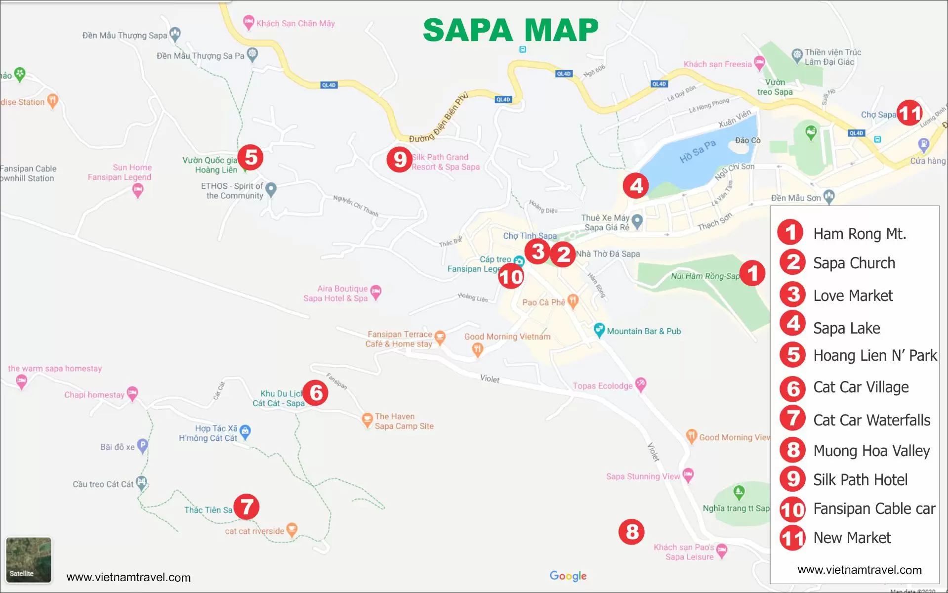 sapa travel map