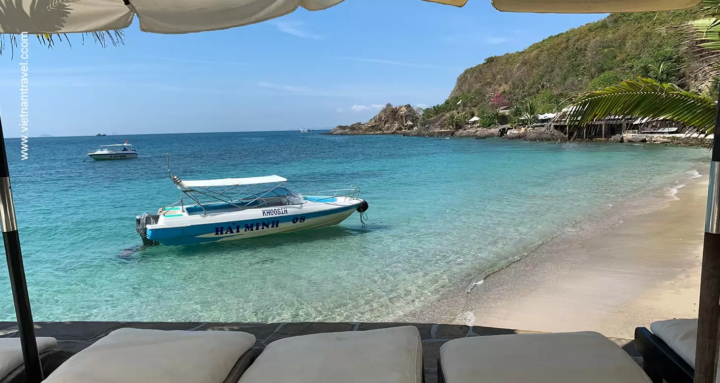 clear blue water at Nha Trang Beach, Nha Trang