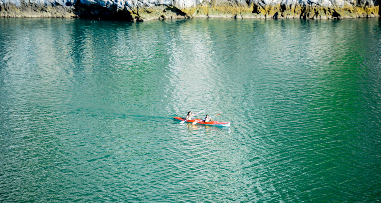 kayaking on ba ham lake