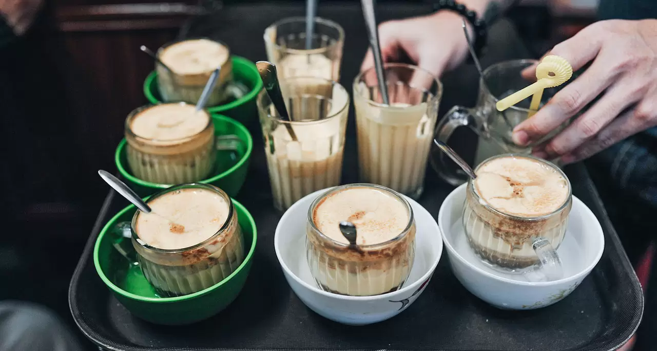 Try the egg coffee in Hanoi