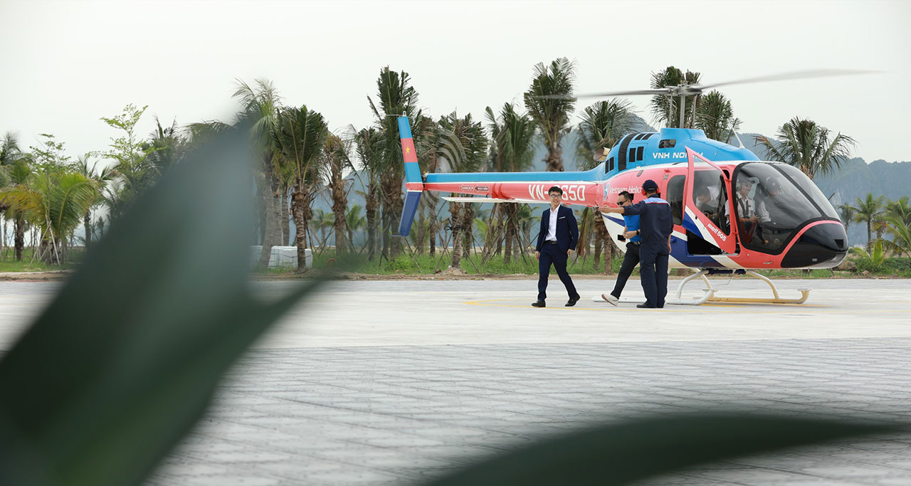 helicopter space in halong