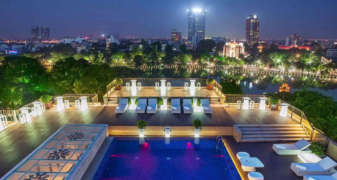 Apricot Hanoi Hotel from above