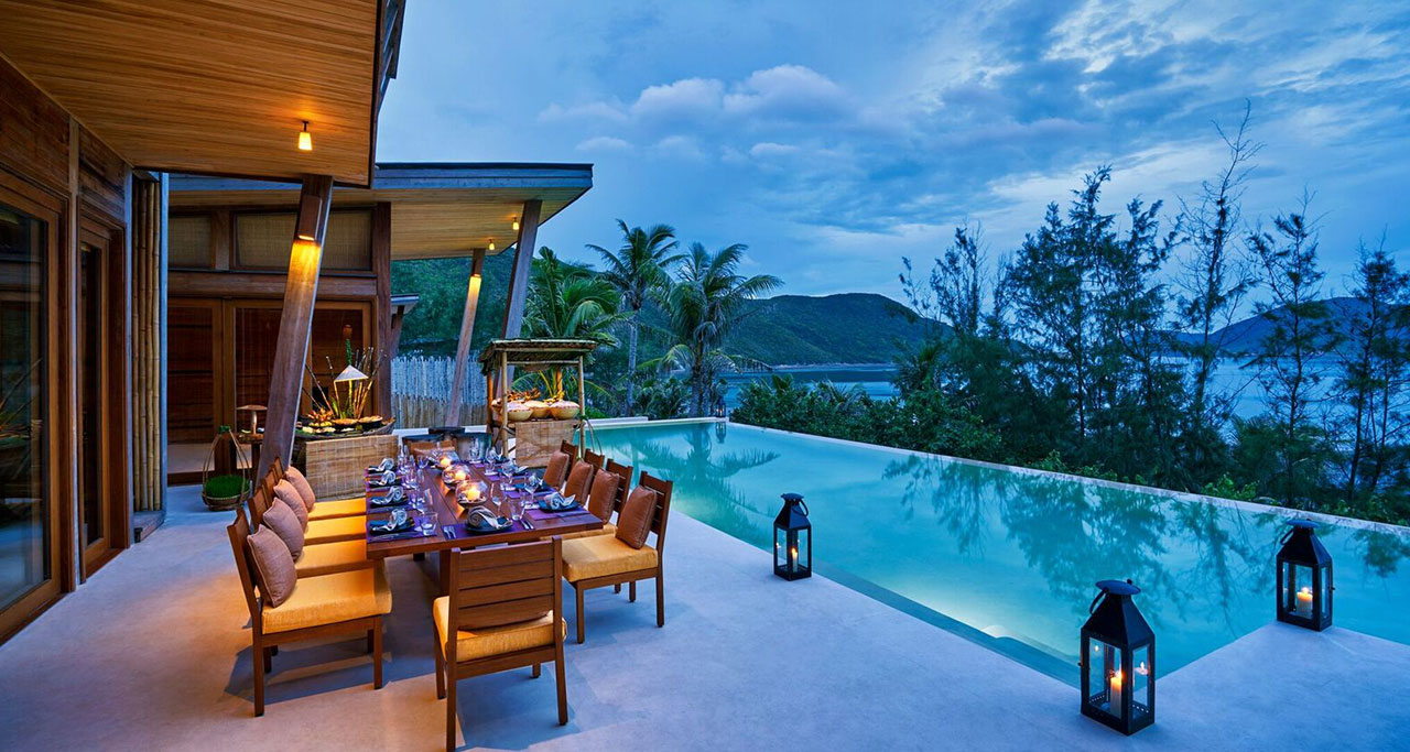 a resort in Con Dao island