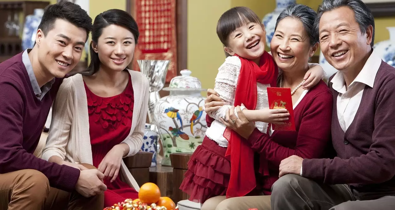 A Vietnamese family reunion on Tet Holiday.