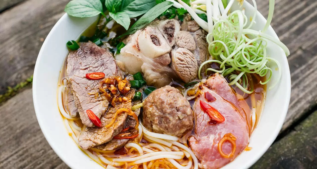 Bun Bo Hue is easily available throughout Vietnam