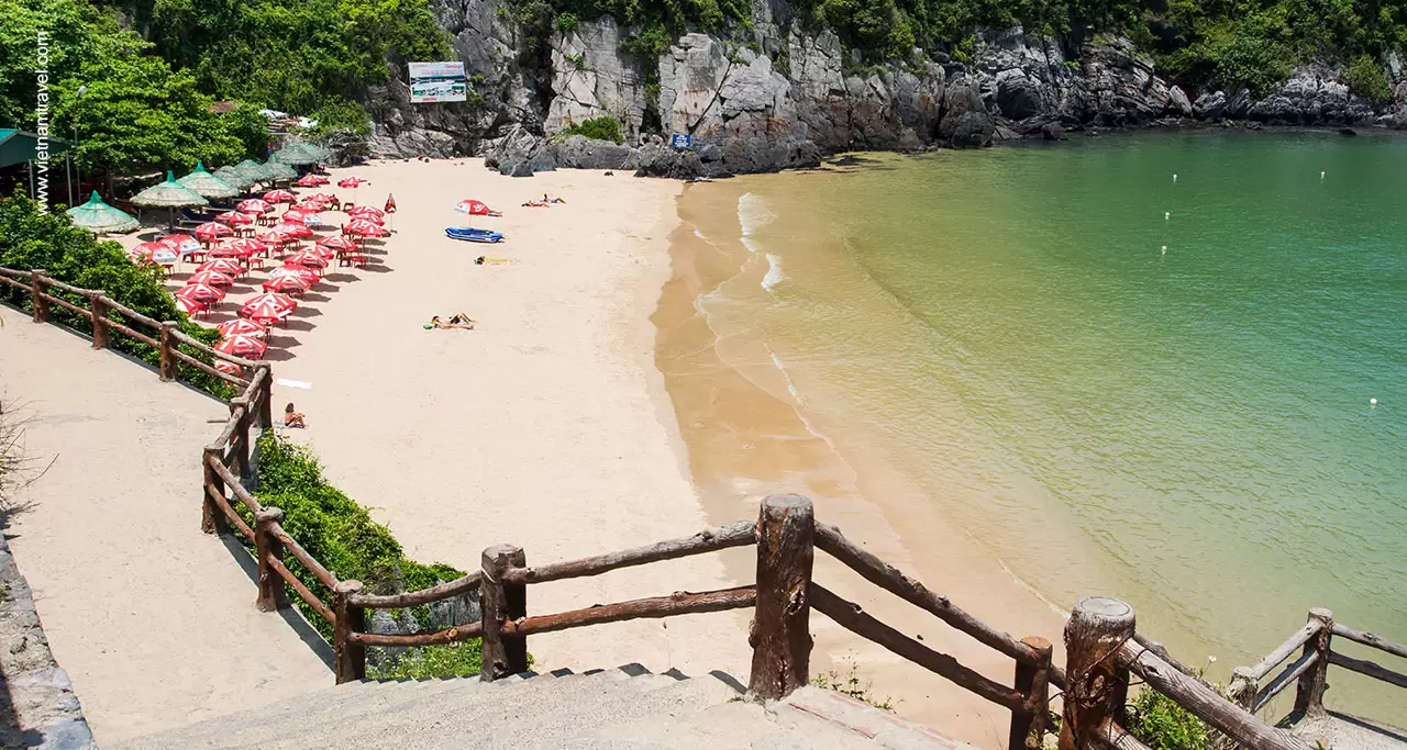 A beach in Cat Ba island