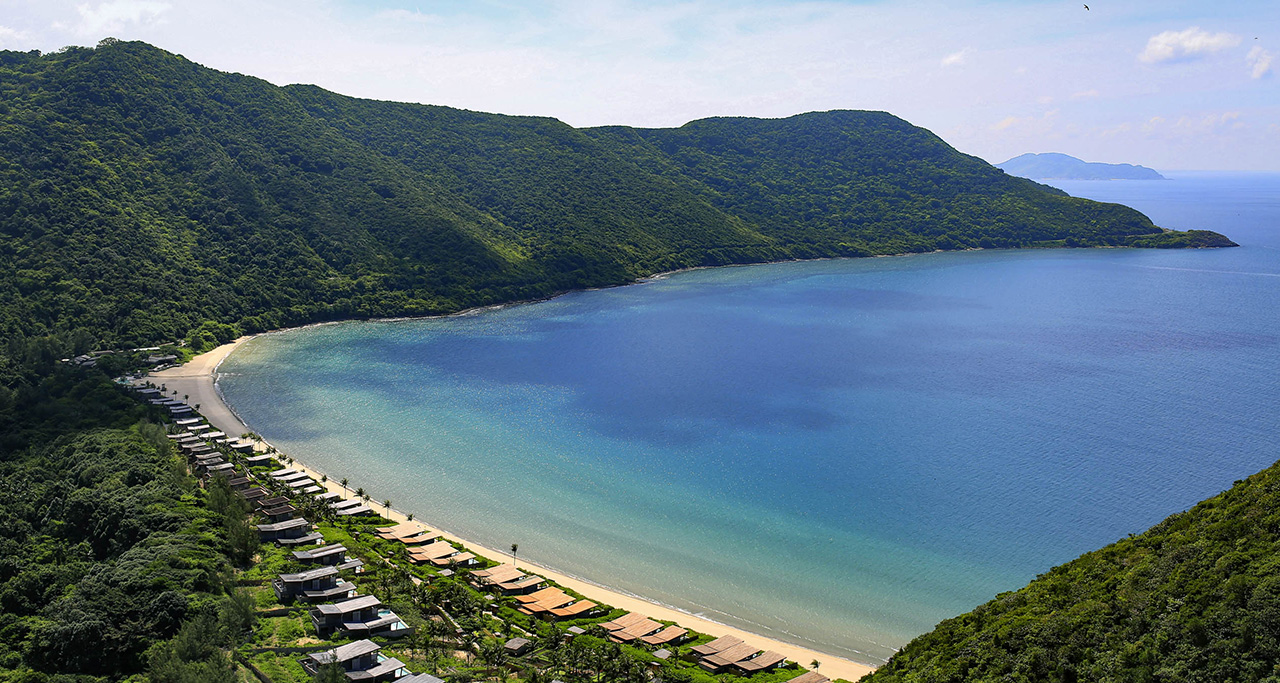 a resort near Con Dao island's beach
