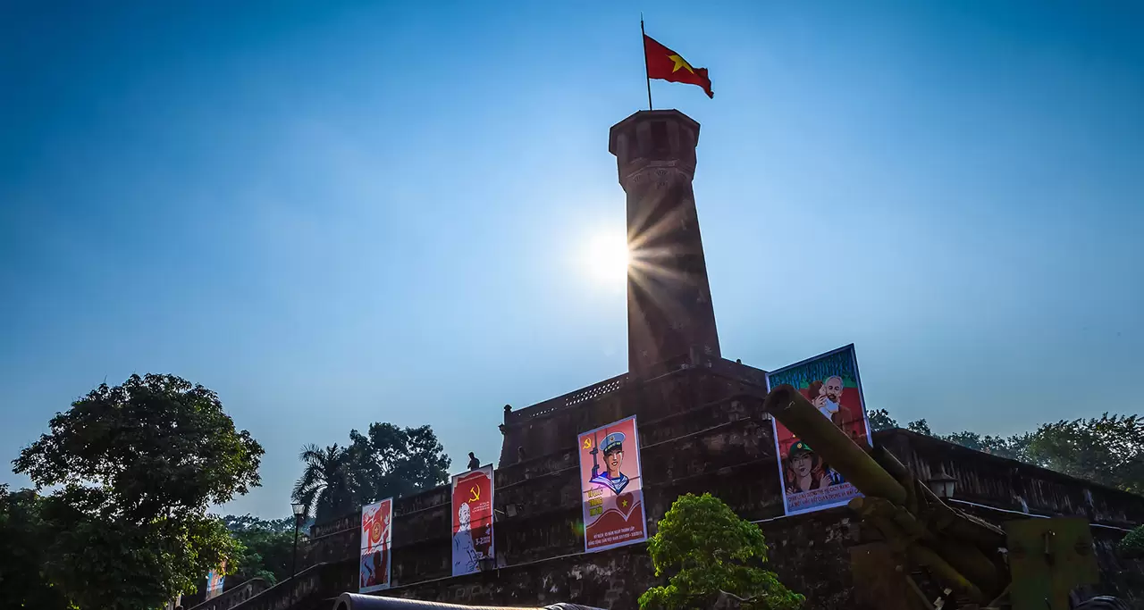 Hanoi Flag Tower - symbol of Vietnam Capital