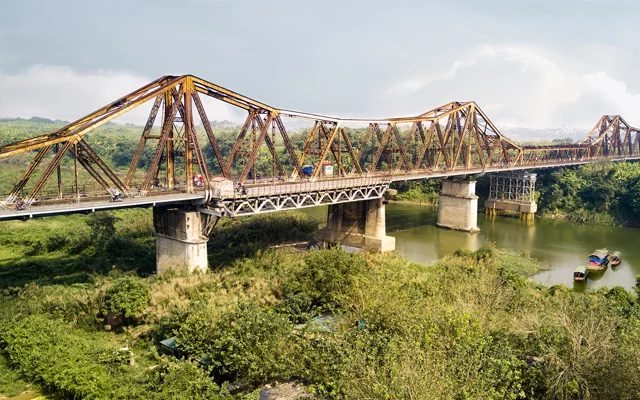 The Long Bien Bridge