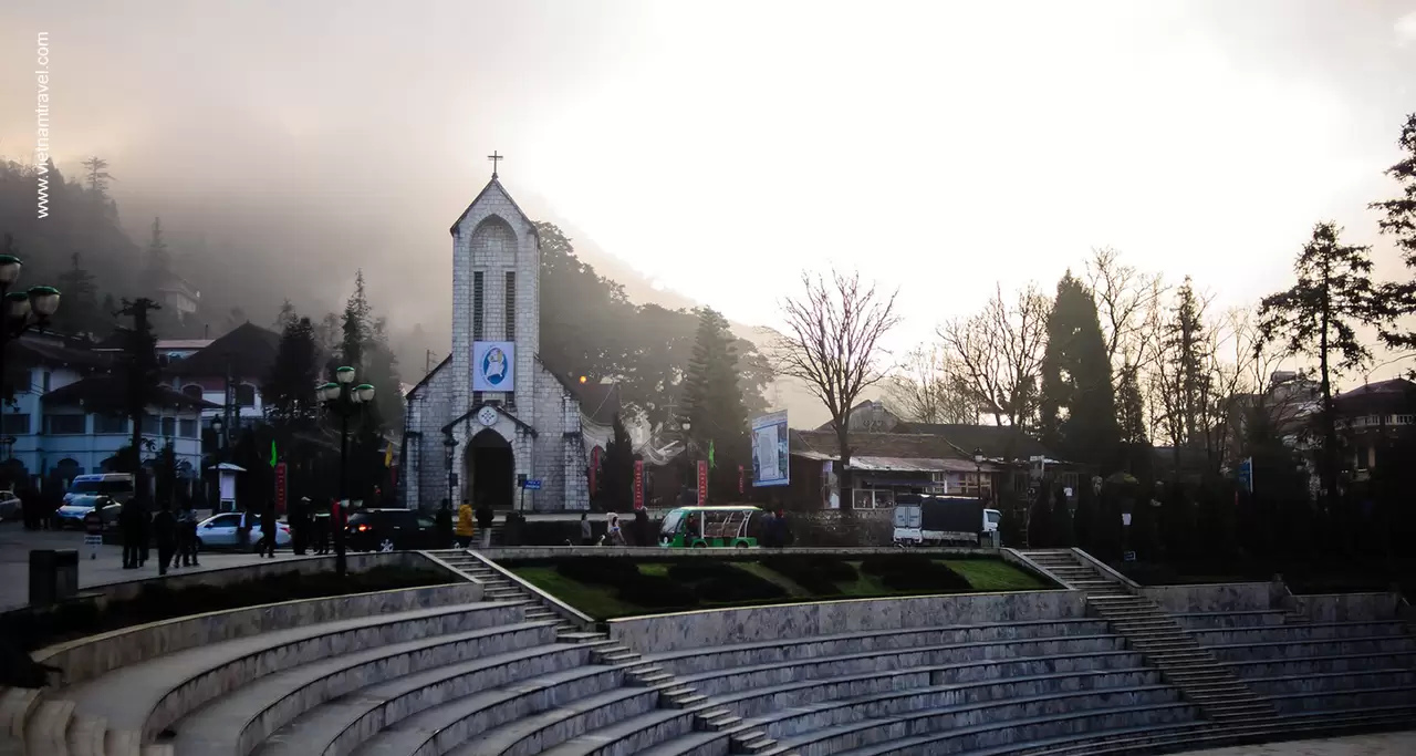 Sapa stone church The most famous scenic spot in Sapa