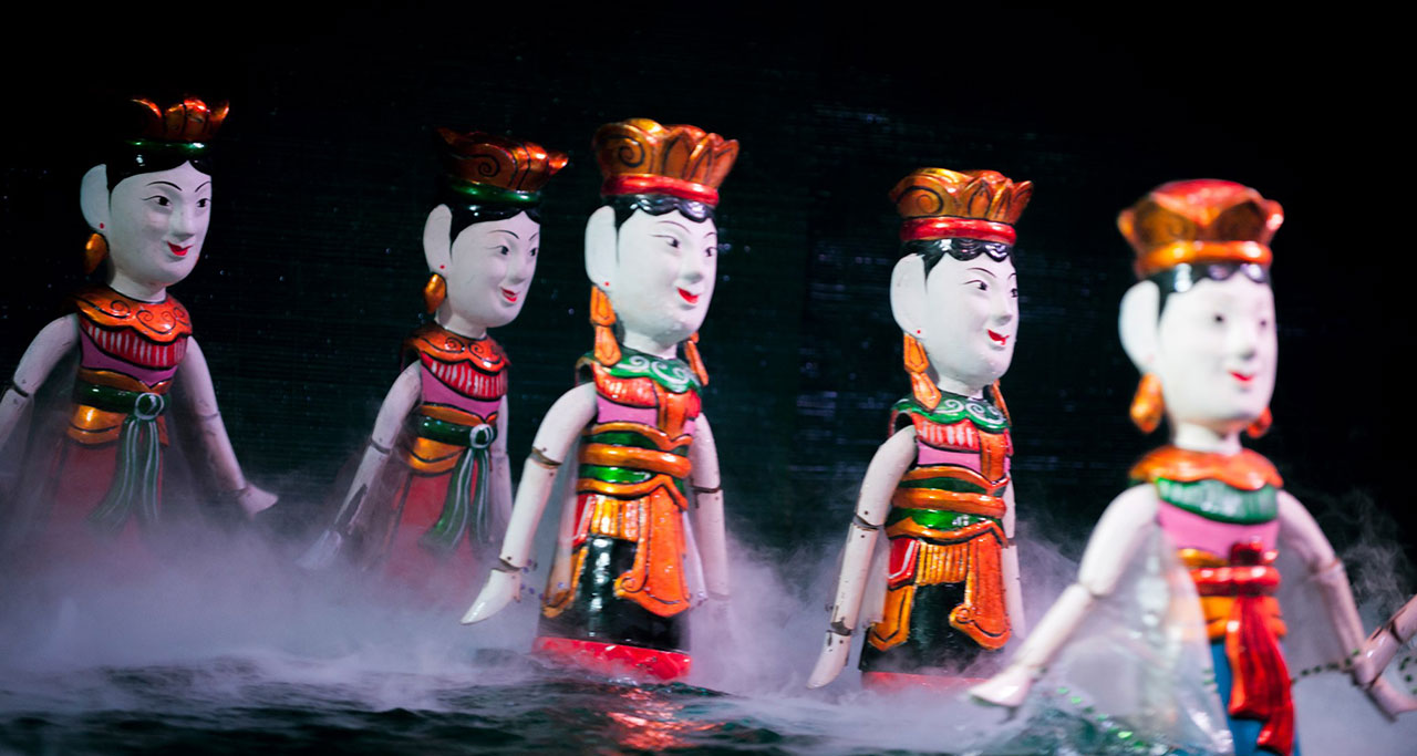 Water puppet show - a traditional art form in Vietnam