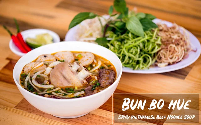 Bun Bo Hue (Spicy Vietnamese Beef Noodle Soup)