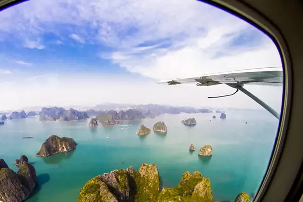 halong bay seaplane sightseeing tour