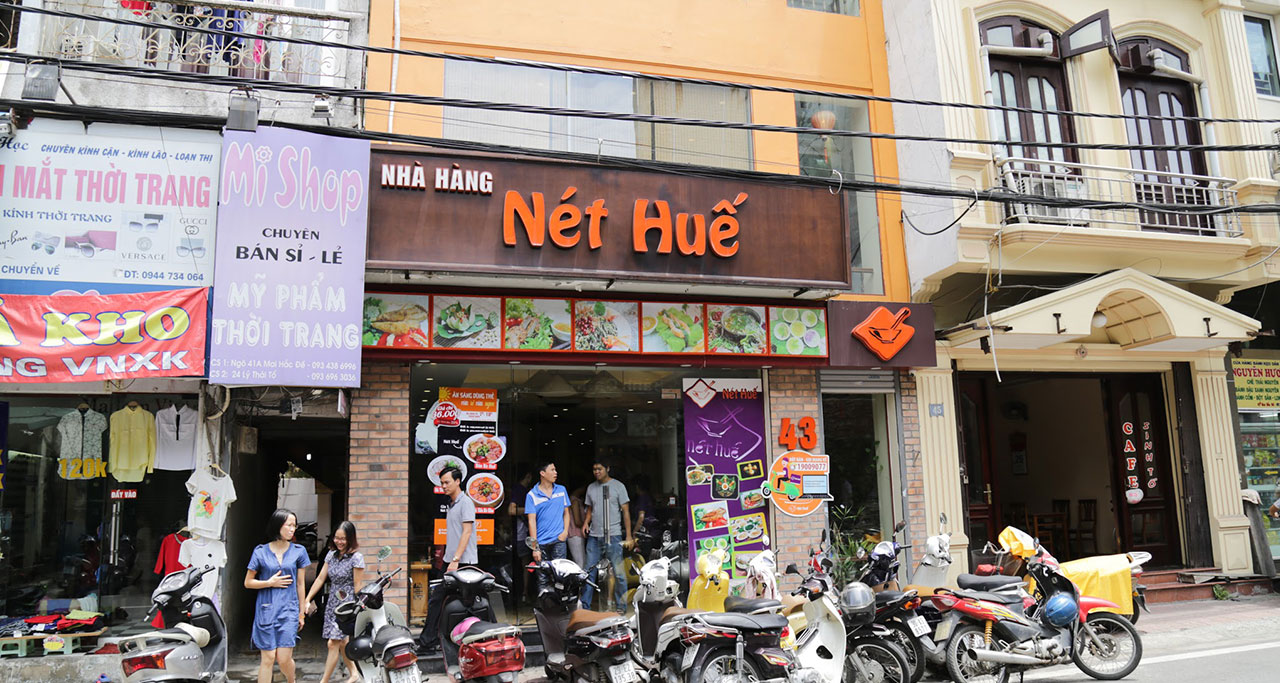 Net Hue Restaurant - famous restaurant with Bun Bo Hue dish