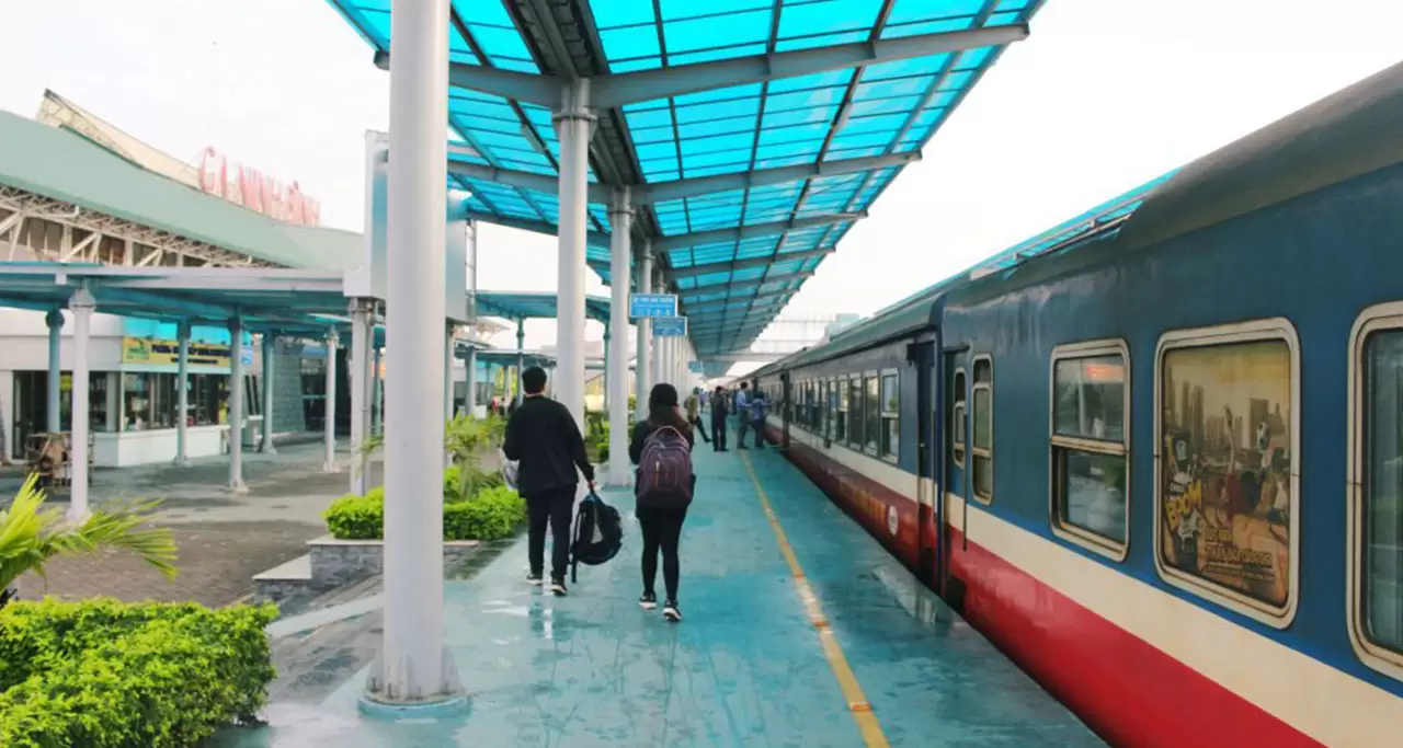 The train departs daily and takes about 2-3 hours (from Hanoi)