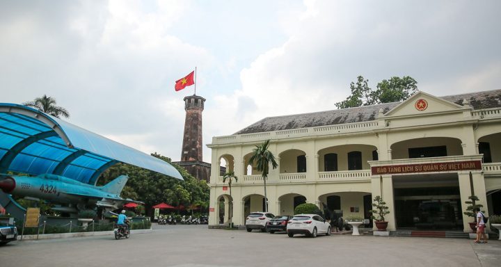 Vietnam Military History Museum - a fine example of French Colonial architecture.