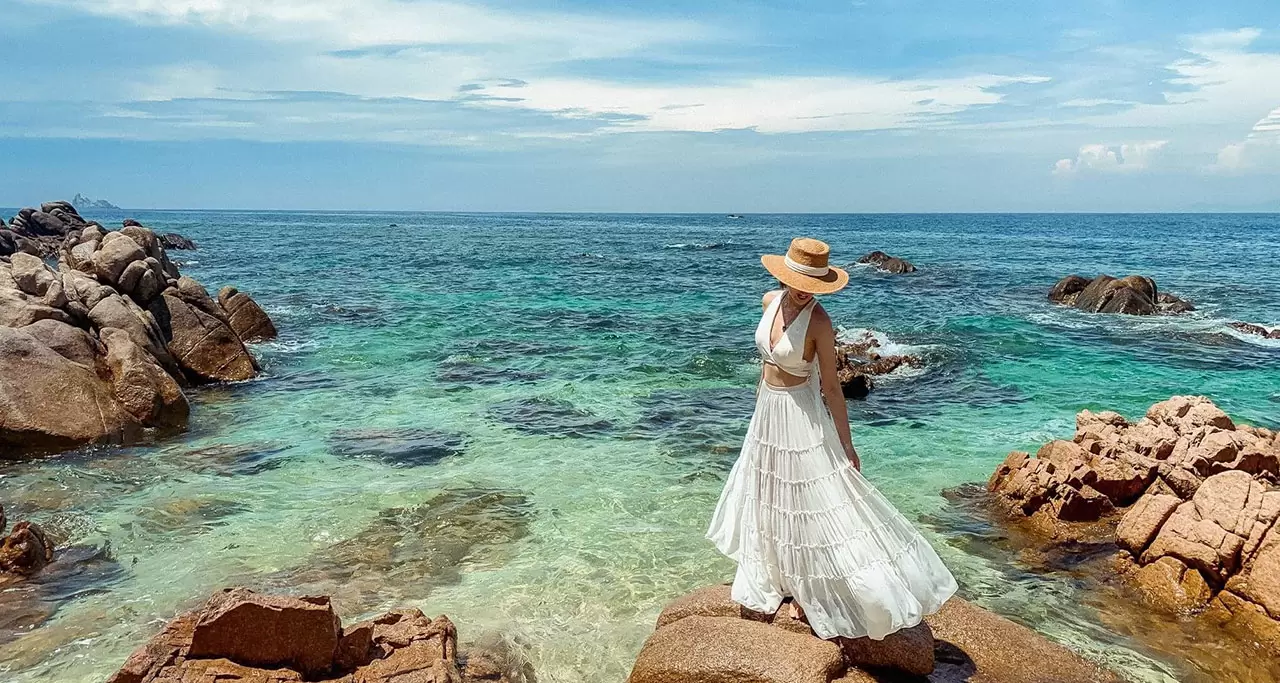 Beautiful beach on Cu Lao Xanh