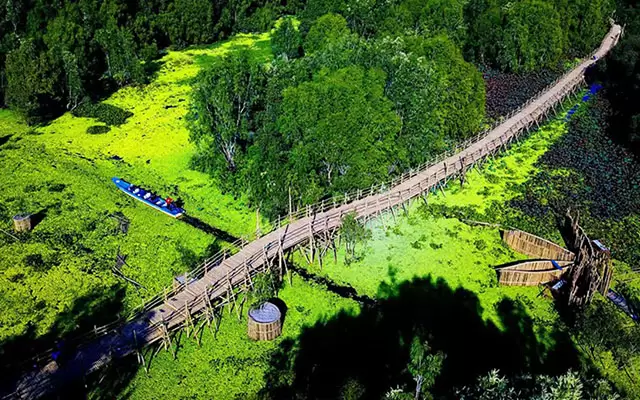 Vietnam’s Longest Bamboo Bridge