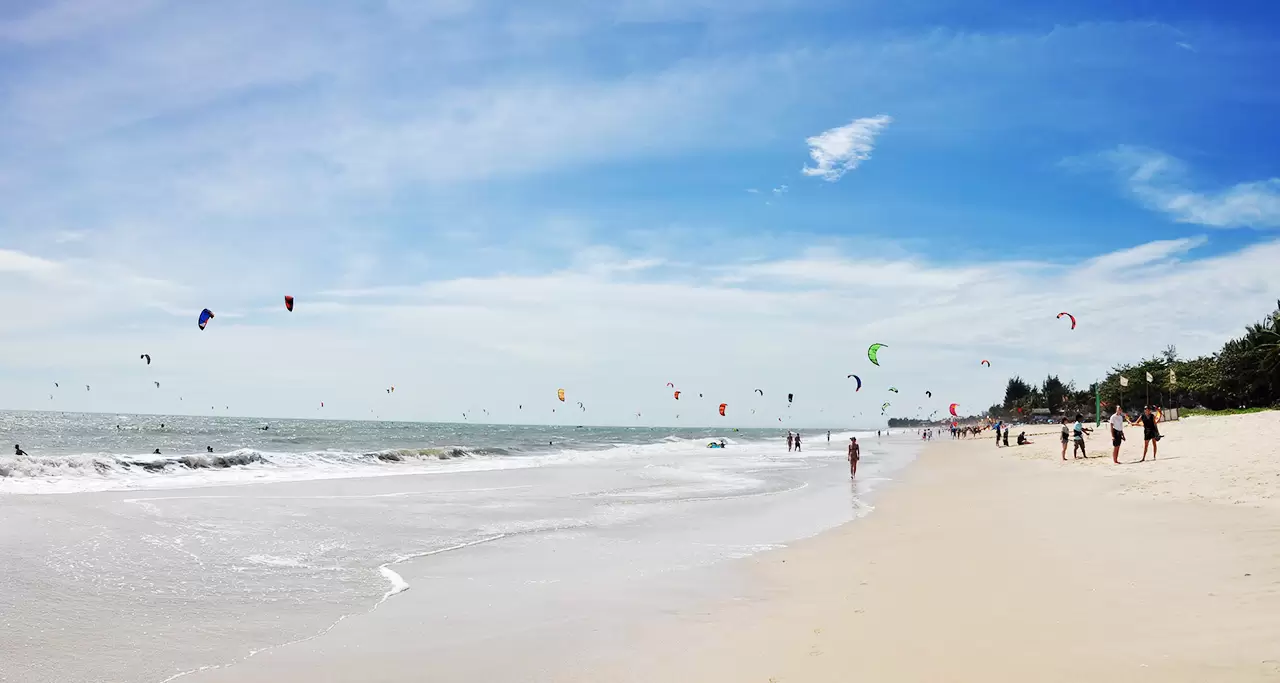 kite festival on a beach