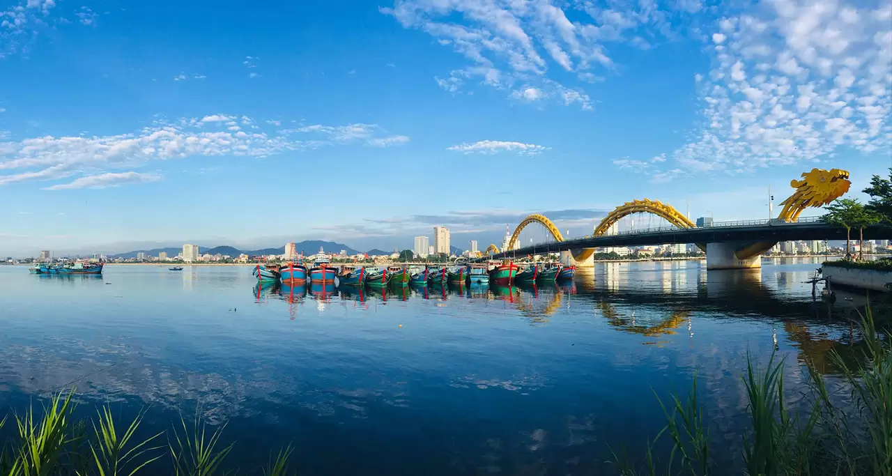 Dragon Bridge over Han River in Danang