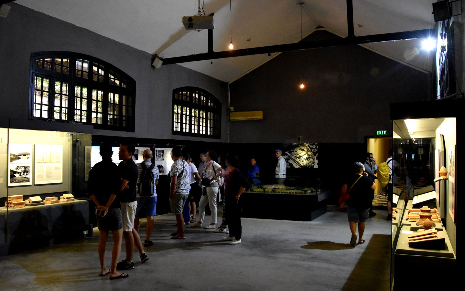 An inside corner of Hoa Lo Prison Museum.