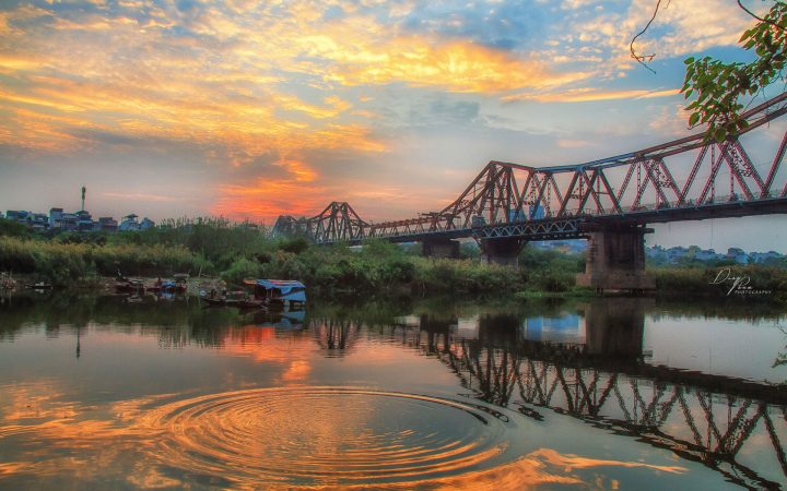 Long Bien Bridge - a French colonial architectural structure in Hanoi