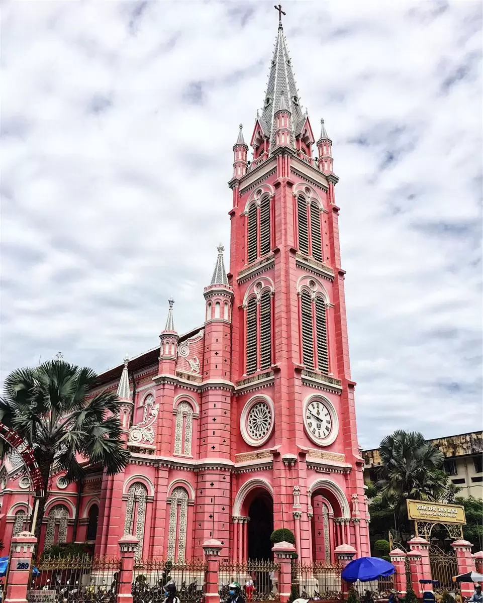 Tan Dinh Church - the 2nd largest church in the city, after the Notre Dame Cathedral.