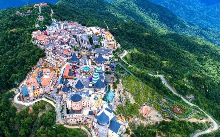 Ba Na hills from above