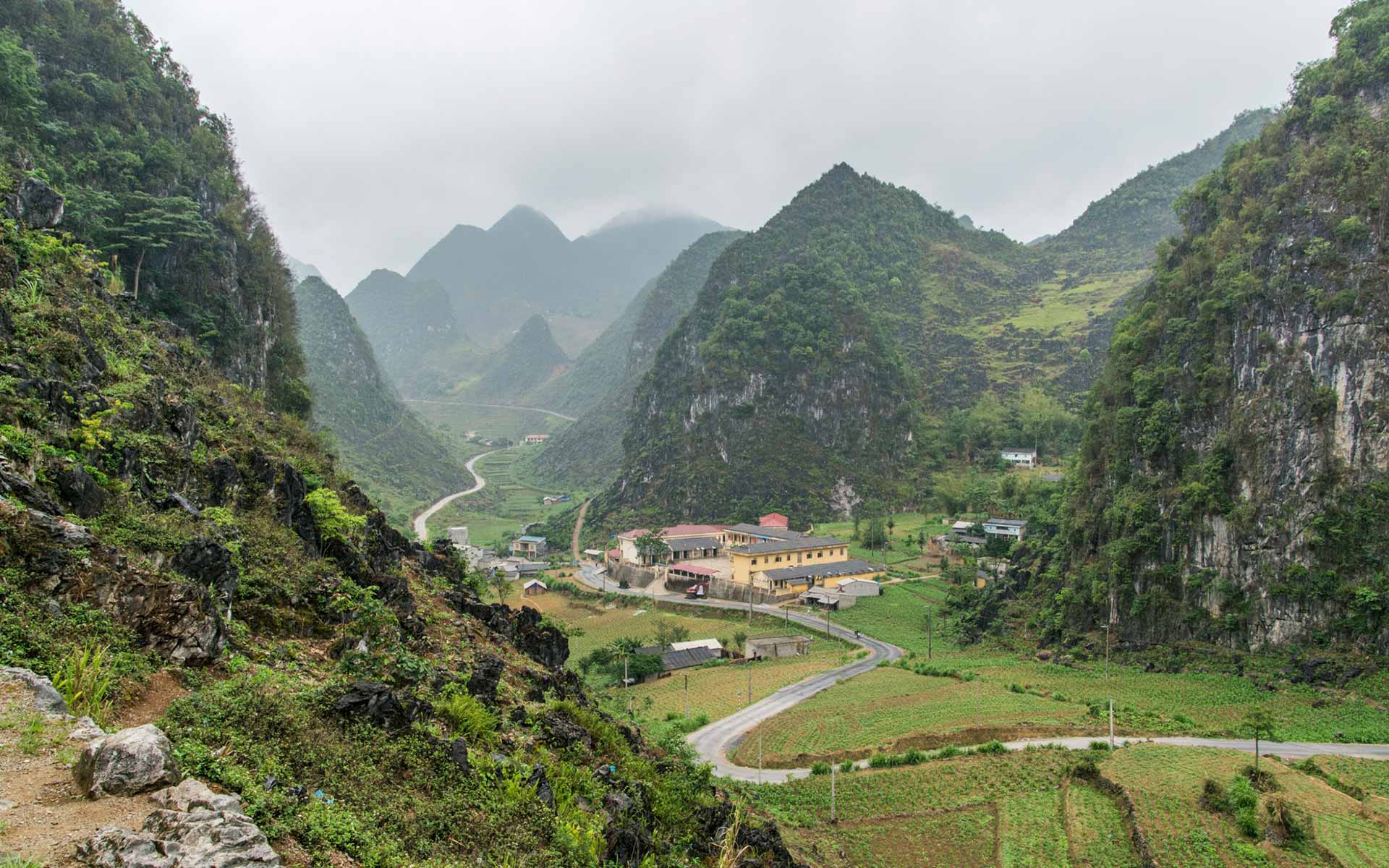 a small village in Dong Van