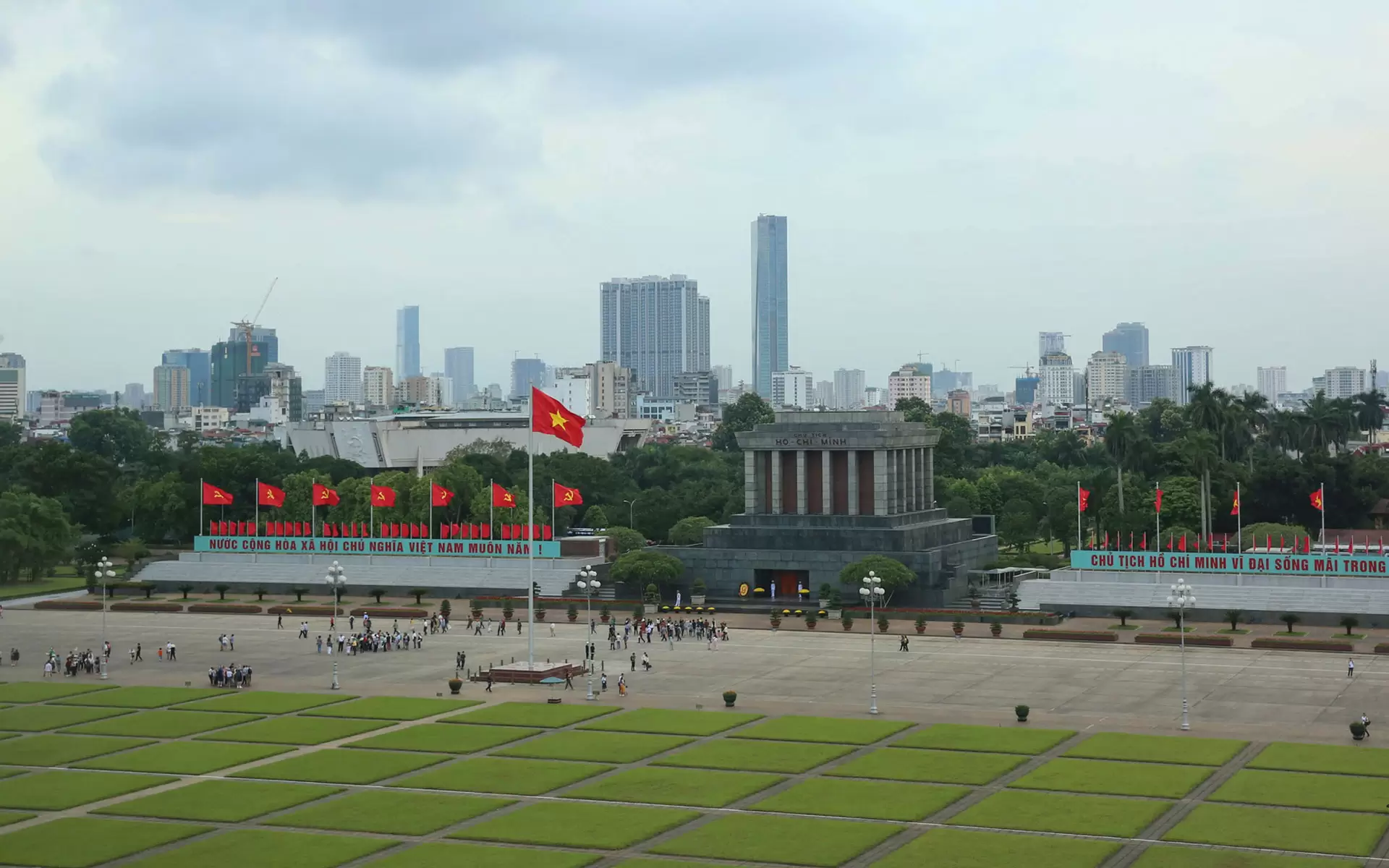 Ho Chi Minh Mausoleum from above