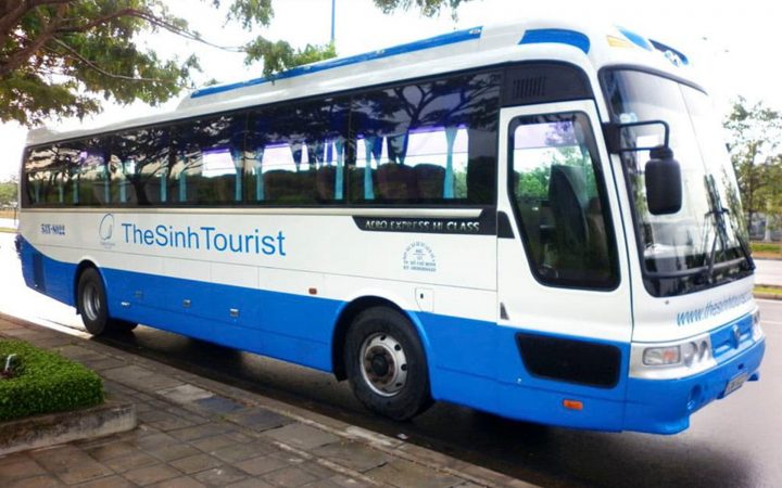 Tourist bus to Hoi An
