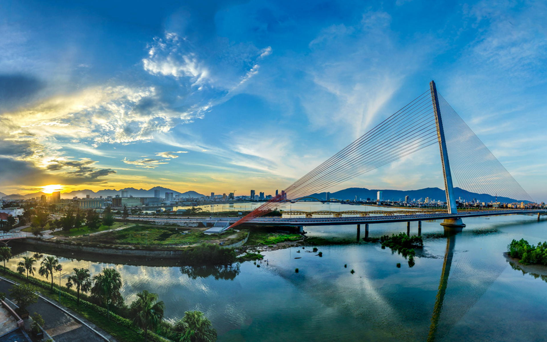 Tran Thi Ly Bridge in Danang City