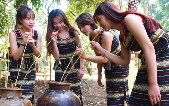 Ruou can - vietnamese drinks made by hill tribe ethnic people