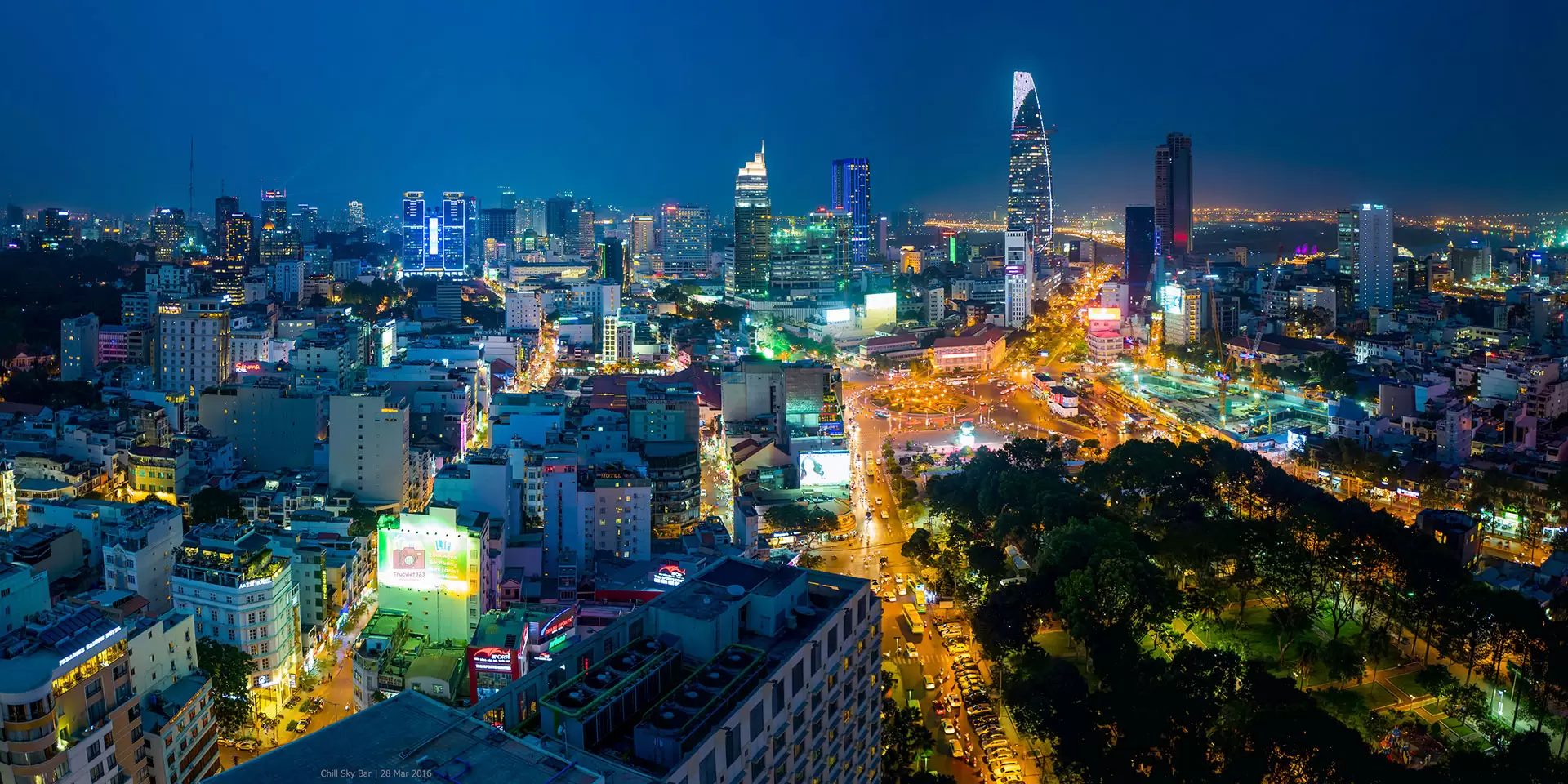 ho chi minh city at night