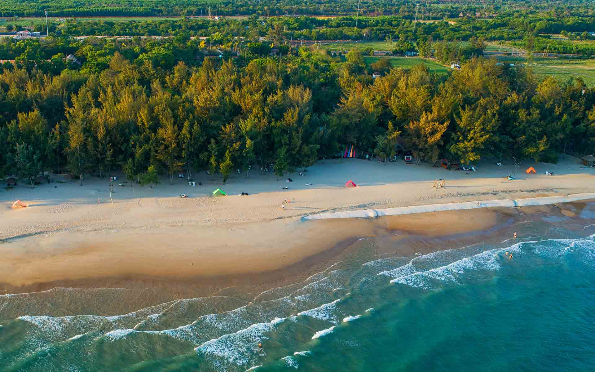 a beautiful beach for holiday camping