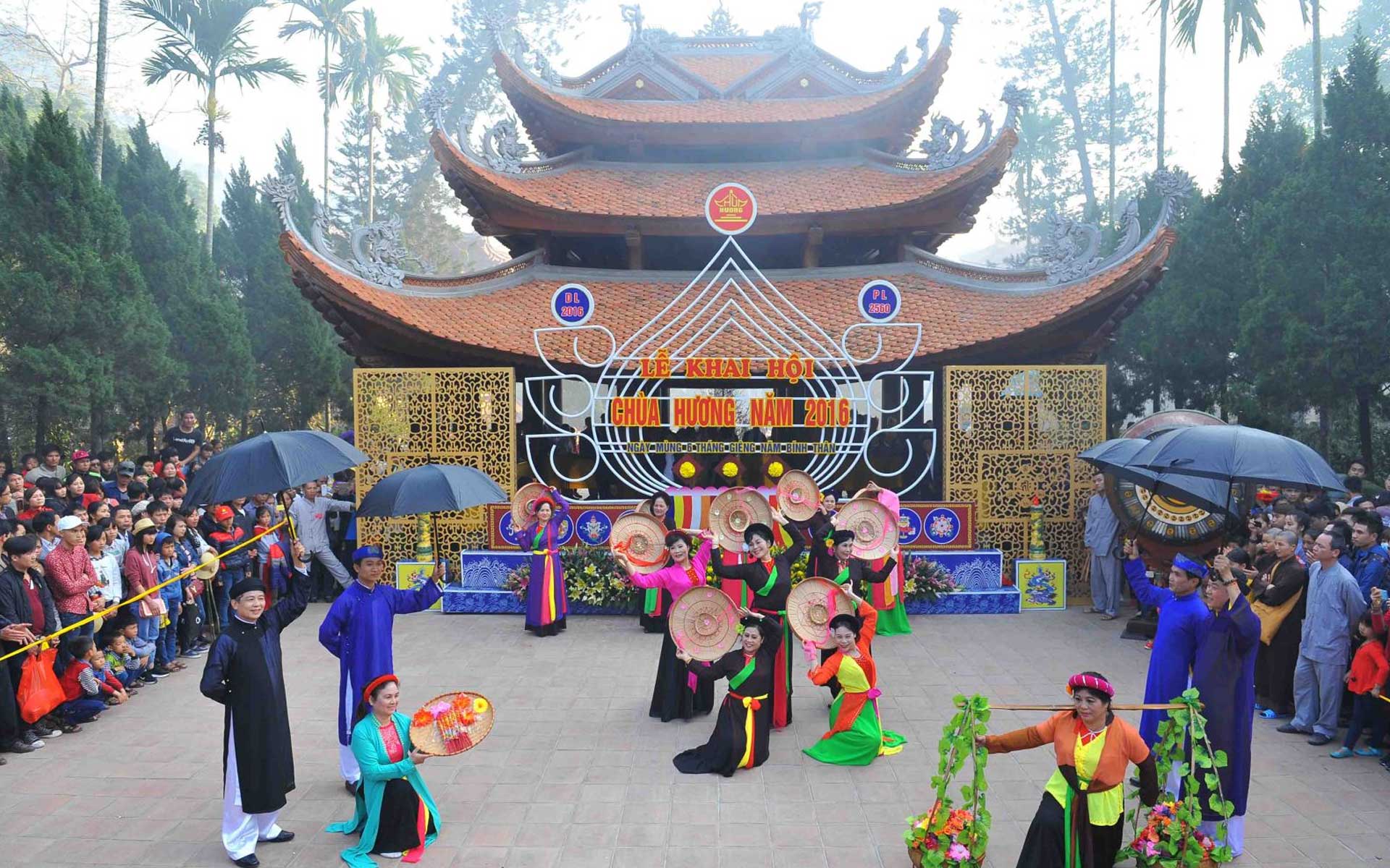 Millions of Buddhist pilgrims and visitors take part in Perfume Pagoda Festival after Lunar new Year.