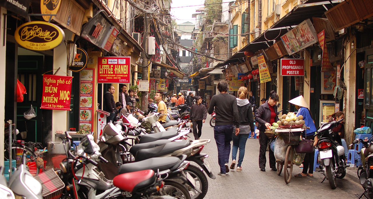 hanoi-old-quarter-on-Hanoi-Street-Food-Tour
