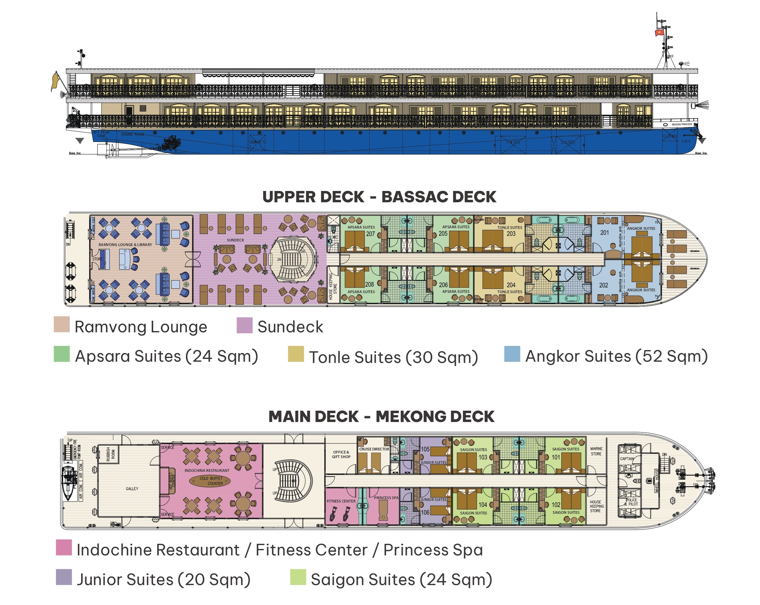 RV Mekong Princess River Cruise