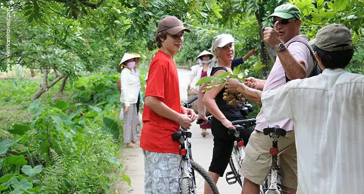 cycling through An Binh Village